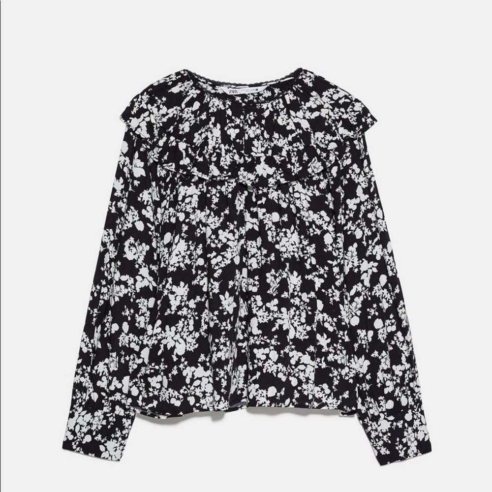 ZARA Long Sleeve Blouse